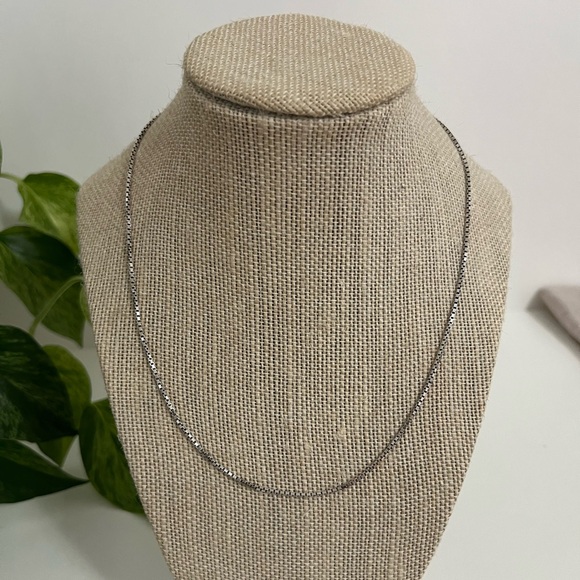 925 Sterling Silver Jewelry - Vintage Sterling Silver Curb Chain, 925